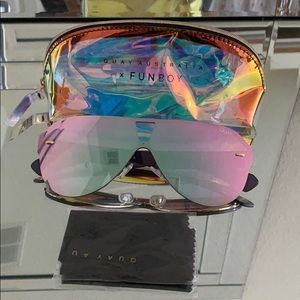 Quay X FUNBOY collab mirrored sunglasses